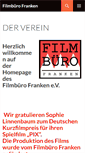 Mobile Screenshot of filmbuero-franken.de